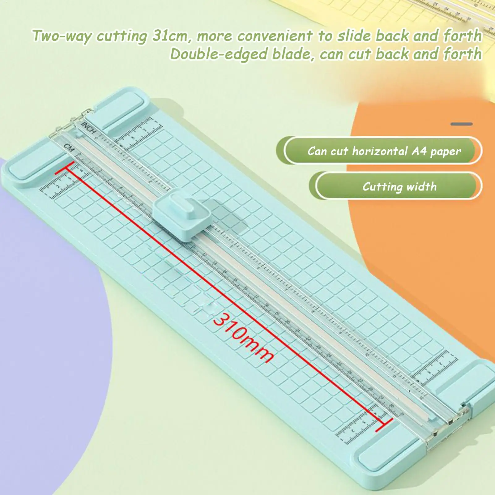 Paper Cutter Slider Precision Scrapbooking Paper Trimmer Ergonomic Portable Slicer Photo Cutting Tool For Offices Classrooms