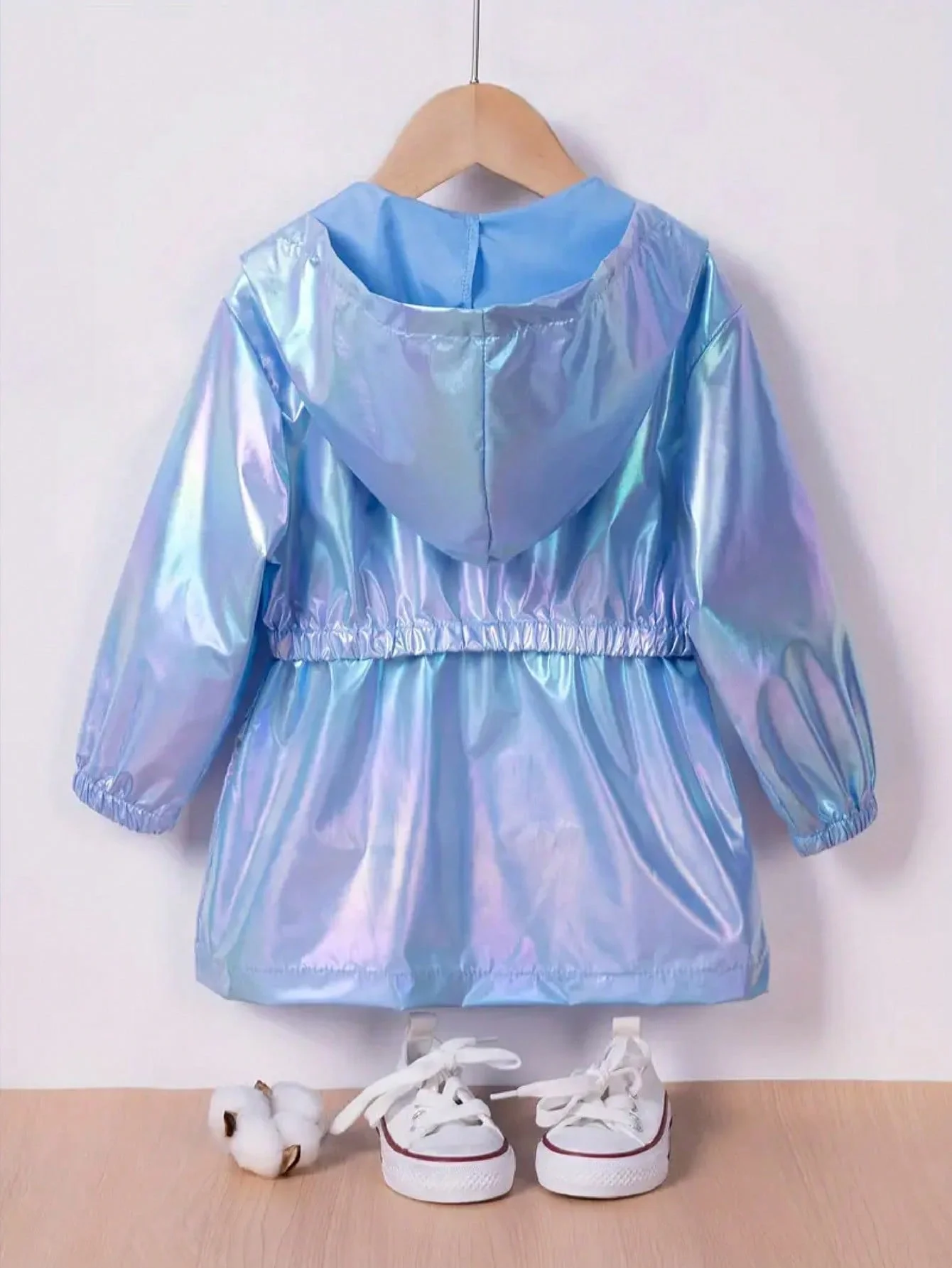 Children's Clothing Summer Casual Fashion Comfortable Thin Zipper Gradient Color Sunscreen Hooded Long-Sleeved Jacket
