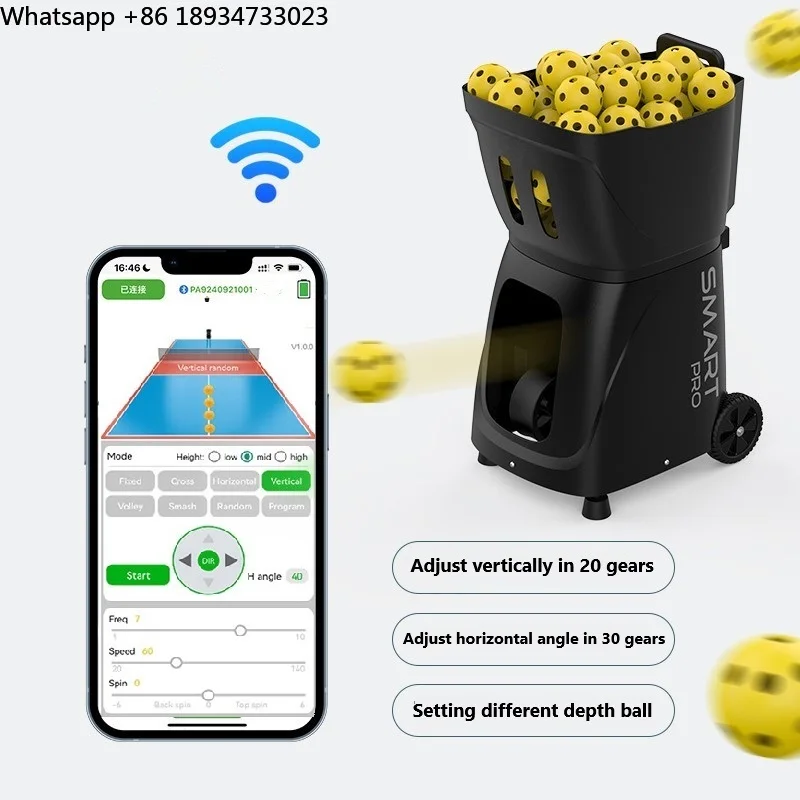 Kesun New Professional Throwing Machine Training Pickleball Machine App and Remote Control
