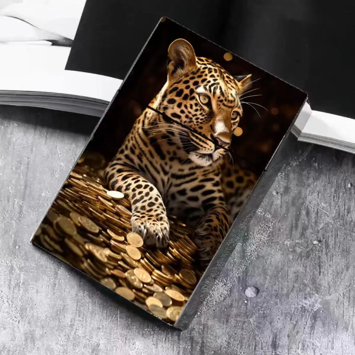 3-in-1 Pop-Up Animal Cigarette Case for 20 1 Shockproof & Dual-Fit Slim/King Size l Cool Auto Flip Design with Wild Pattern view 2