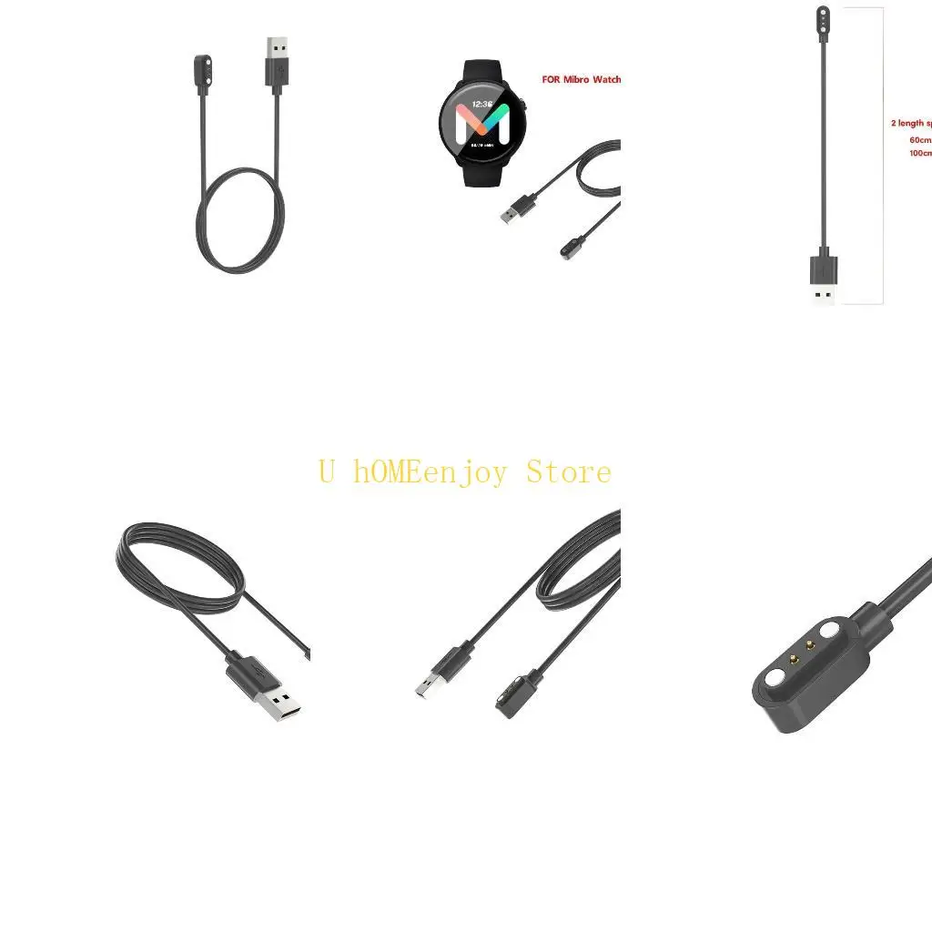 B0KF USB Charging Cable Holder Power Supply Adapter for Watch Lite 2