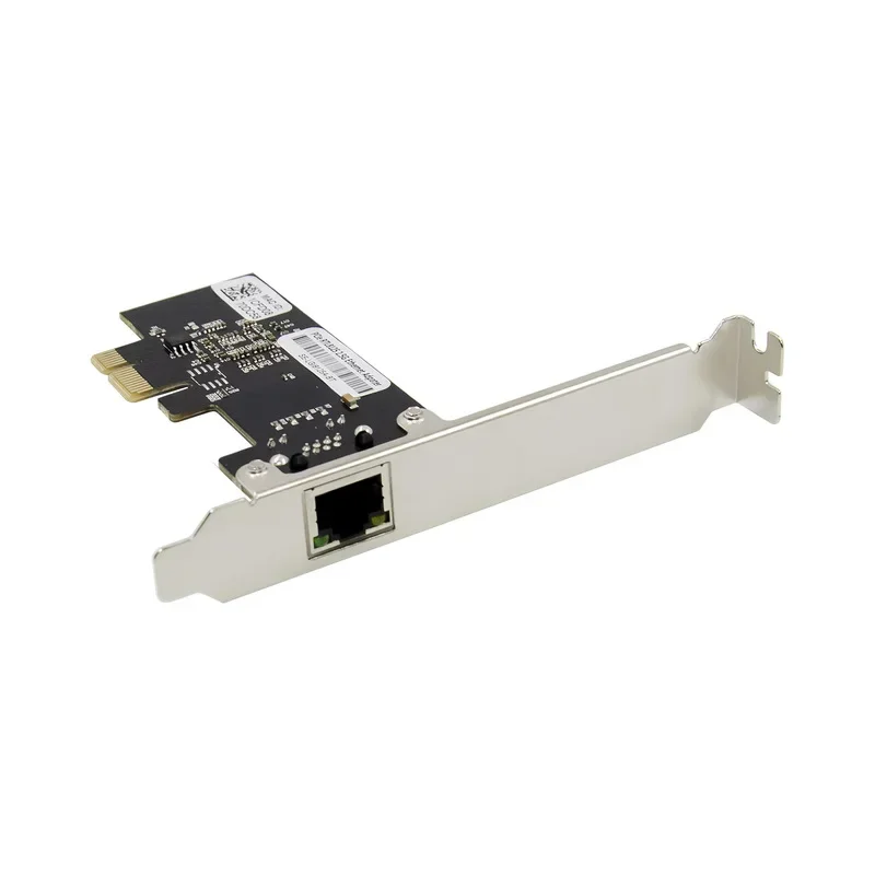 Carte adaptateur réseau Ethernet Gigabit, 1port, puce PCIE, Realtek RTL8125, port unique, serveur de bureau, 100 M, 1000M, 2.5G Lan, 1000M