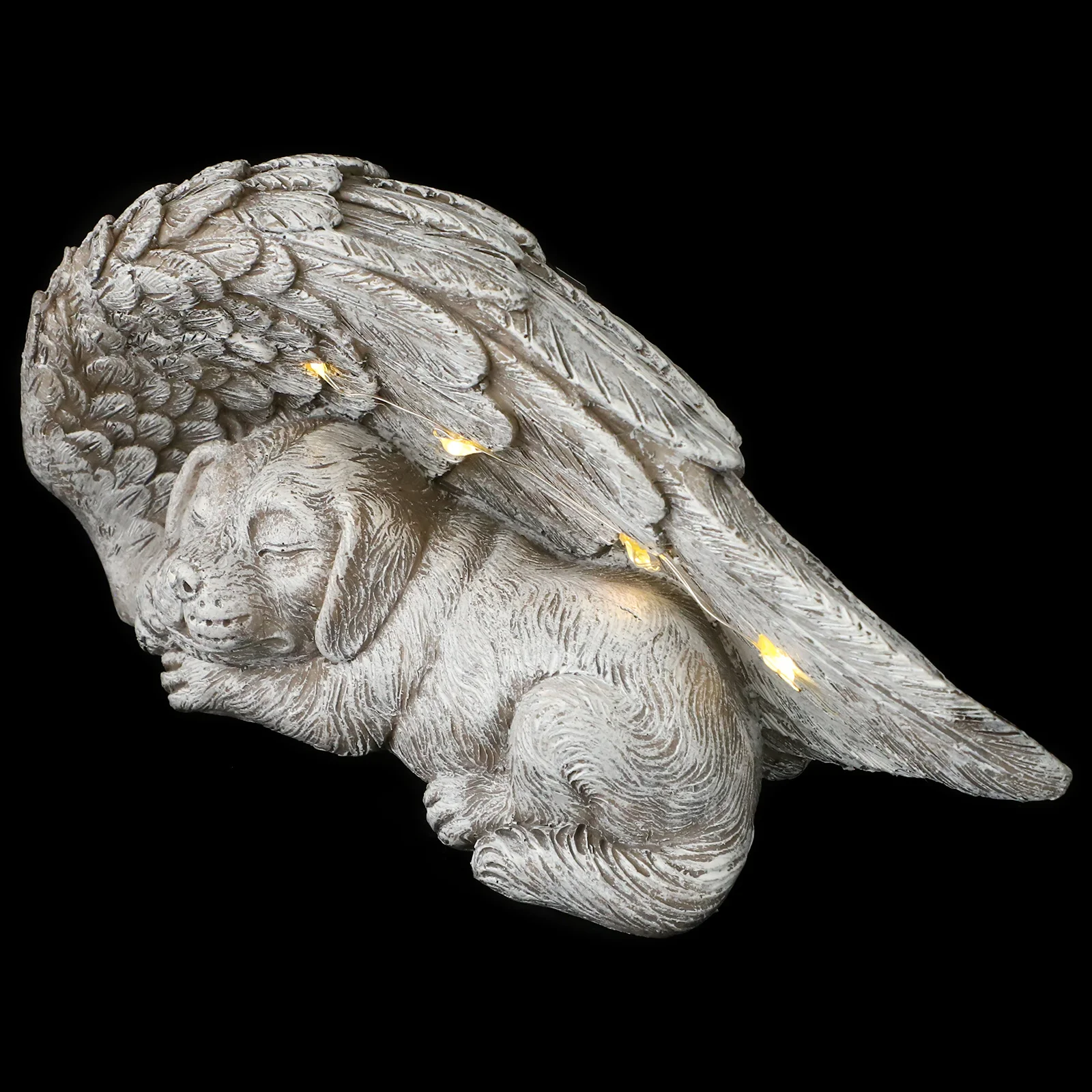 

Angel Dog Memorial Succulent Planter Resin Flowerpot Indoor Outdoor Pet Funeral Accessory Decorative Garden Pot