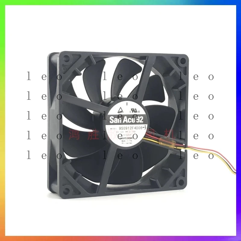 1PCS SANYO 9S0912F4D06 0.14A 12V DC 3-wire cooling fan 9025 9CM