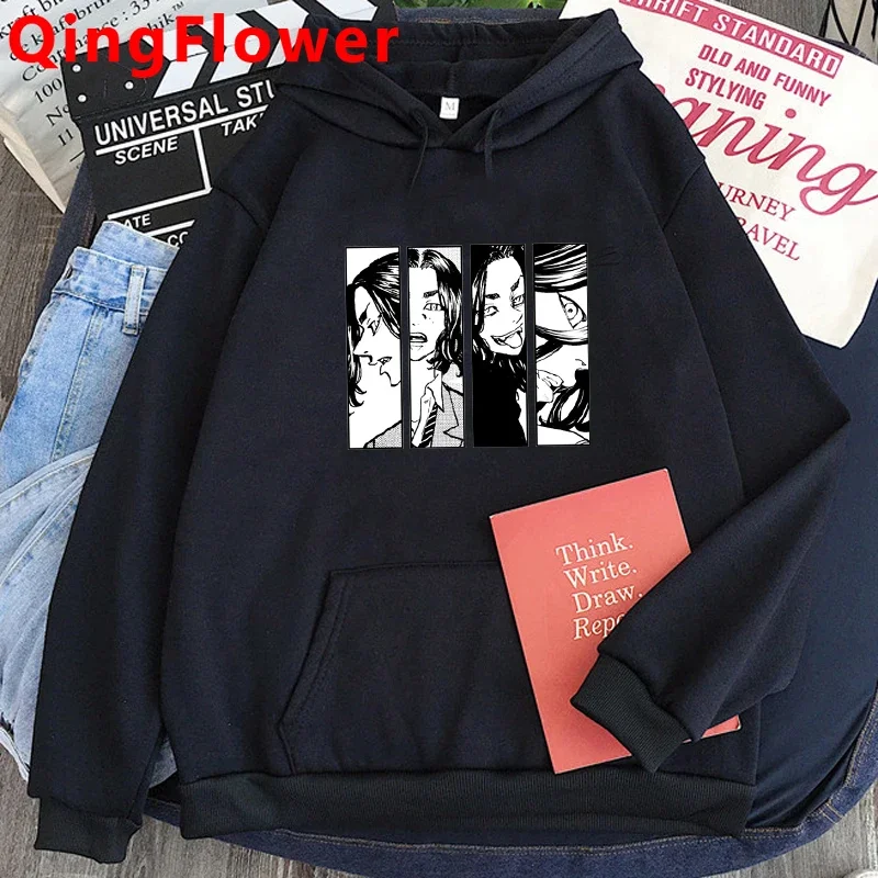Japanese Anime Tokyo Revengers Hoodies Men Kawaii Cartoon Sano Manjiro Graphic Streetwear Harajuku Hip Hop Male Sweatshirts