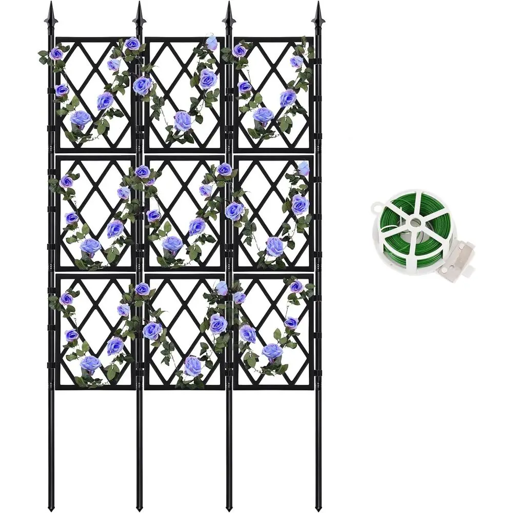 

Металлическая уличная опора для растений, высокая решетчатая подставка для вьющихся растений и лиан