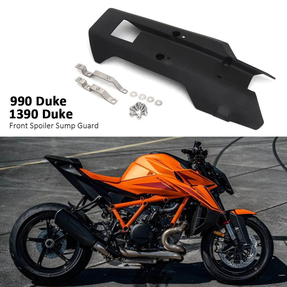 

New Motocycle Oil Pan Protection Cover Front Spoiler Sump Guard Black For 1390 Duke 990 DUKE 990Duke 2024-