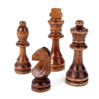 Piezas de ajedrez de madera, figura de rey de 2,2/3/3,5 pulgadas, piezas de juego de ajedrez, torneo, acabado de madera, figura de ajedrez, piezas de Backgammon