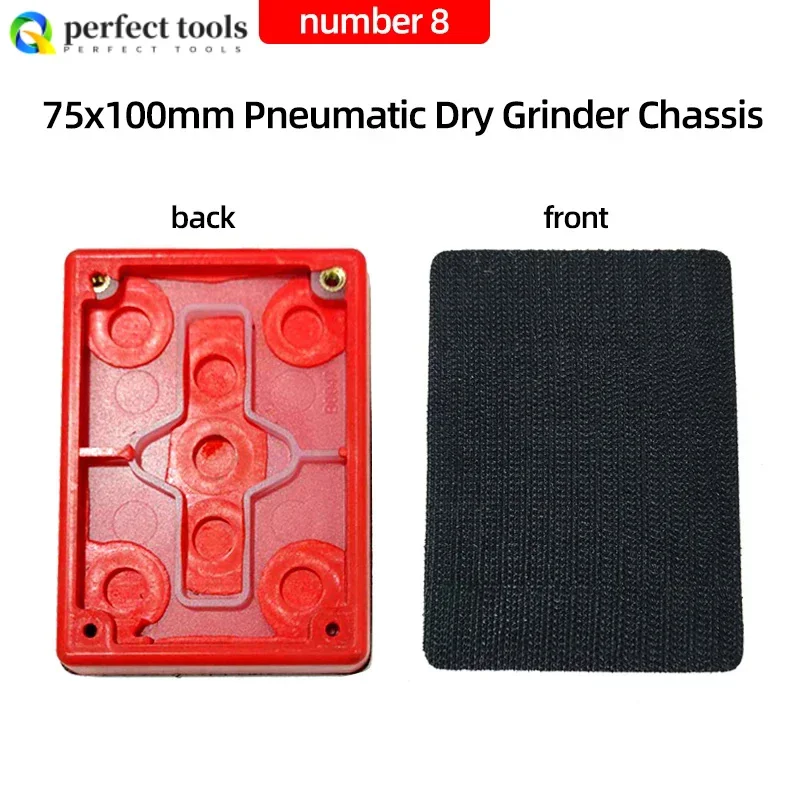 75/100mm Pneumatic Dry Grinder Grinding Head Accessories Flocking Sandpaper Machine Sticky Disc Car Polishing Spray Paint