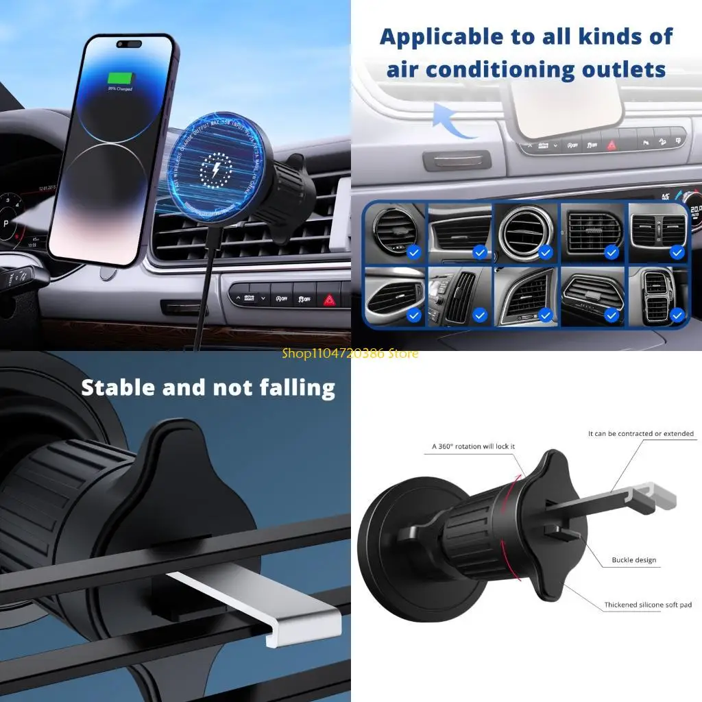 

K0EA Magnetic Phone Car Mount, Strong Magnets Dashboard Holder, Signal Friendly, Secure Grip Accessories for Most Smartphones
