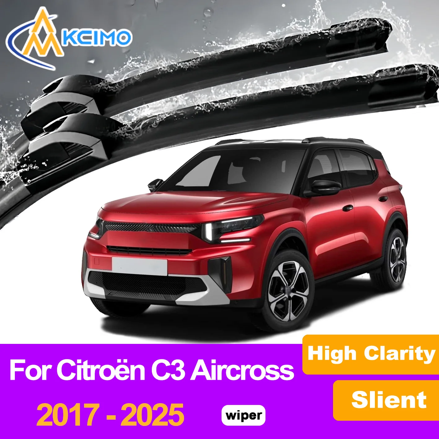 

2 шт. щетки стеклоочистителя переднего стекла для Citroën C3 Aircross 2017-2025 Citroën Aircross ветровое стекло автомобильные аксессуары