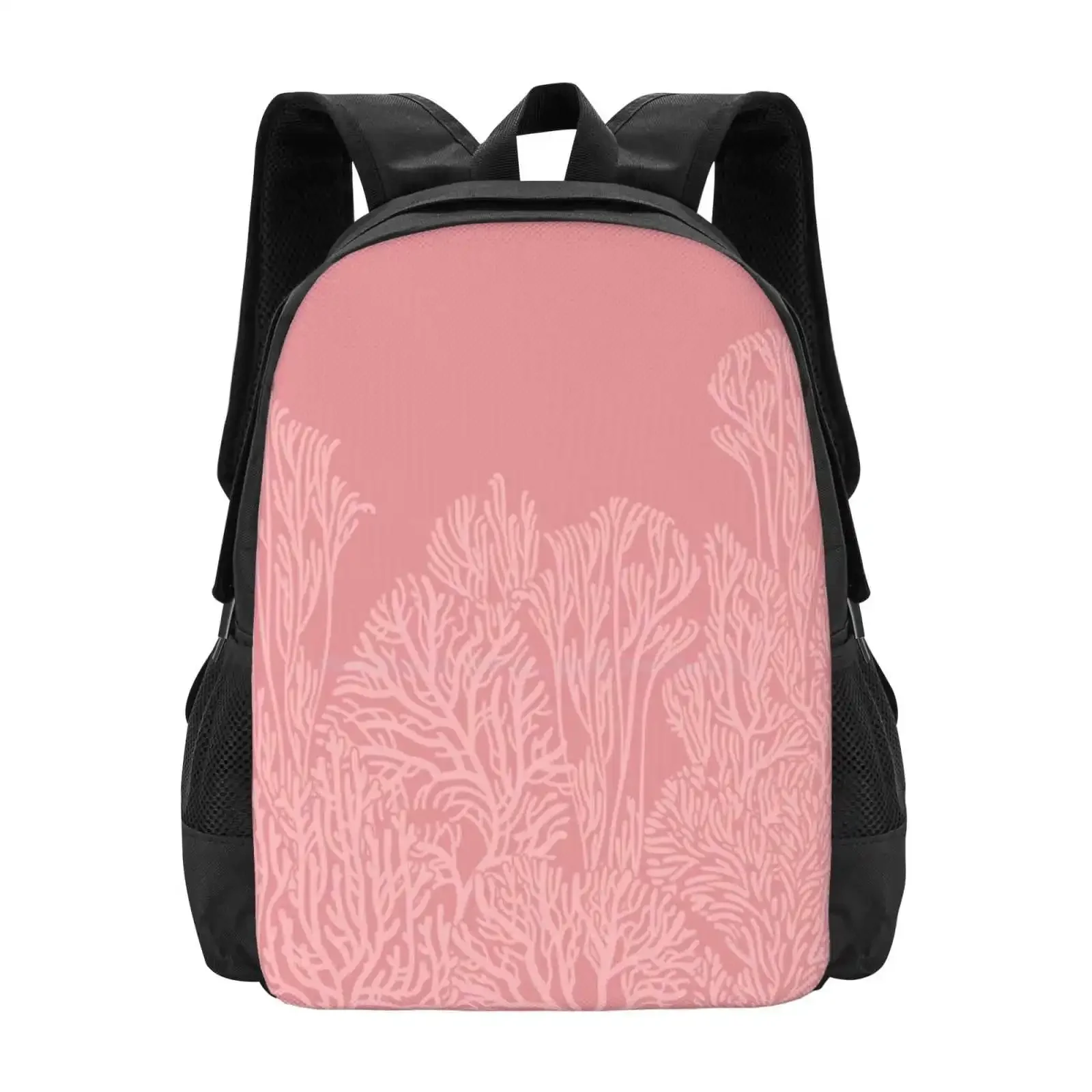 

Dusty Pink Coral Garden Hot Sale Schoolbag Backpack Fashion Bags Dusty Pink Trendy Girly Spring Powdery Rose Coral Reef Poetic