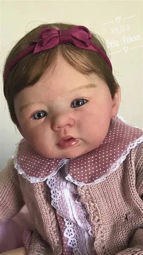 Lifelike Reborn Abigail Doll Kit 18inch Multiple Layers Painting Unassembled Doll Parts With Visible Veins Hand Rooted Hair
