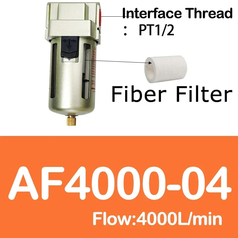 High Quality AF4000-04 AF4000-06 AF5000-06 AF5000-10 G1/2 3/4 1 Air Pump Compressor Filter Pneumatic Universal Oil Catch