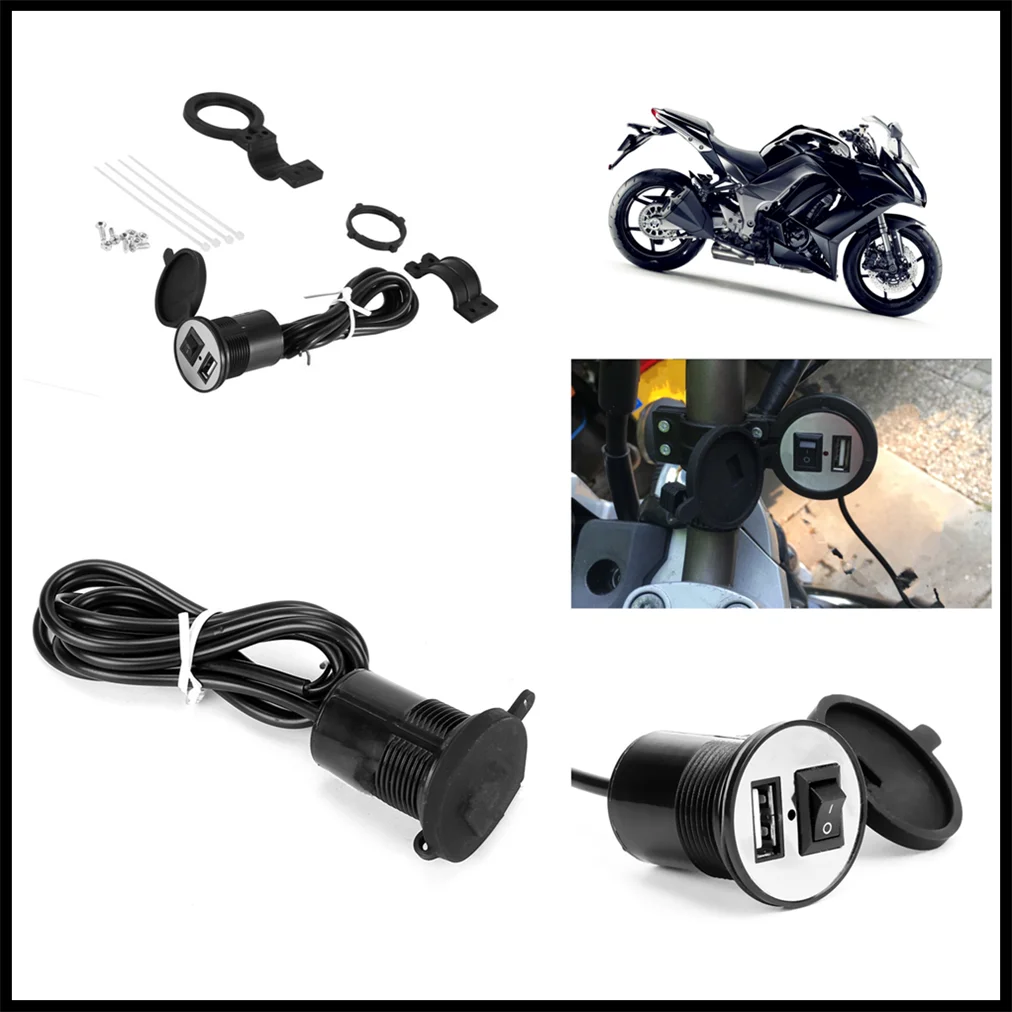 12V-24V motorcycle accessories USB car phone charger modification for HONDA CB919 CBR 600 F2 F3 F4 F4i CBR900RR NC700 S X