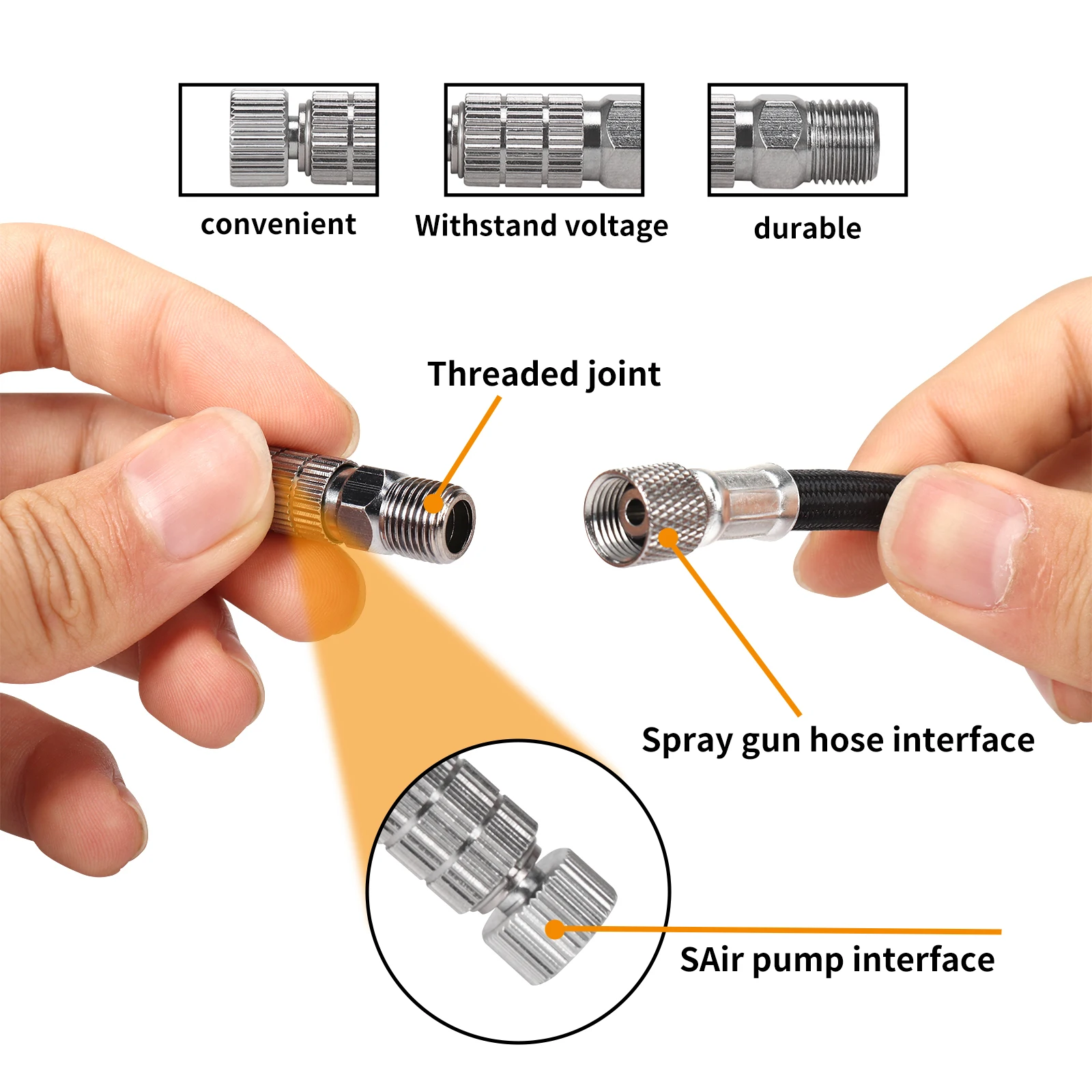 Airbrush Quick Release Adapter Coupling Connecter 1/8\