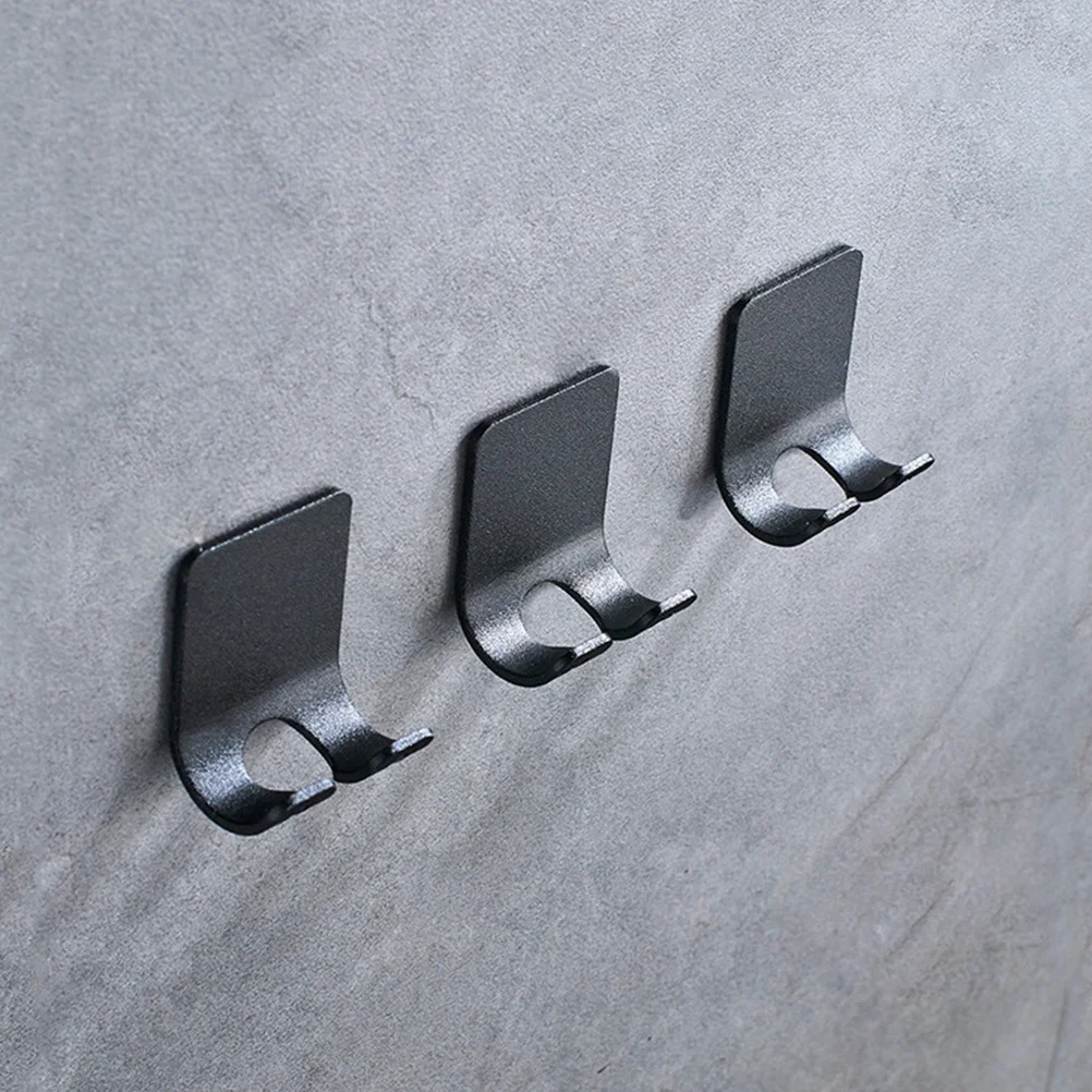 

4Pcs Razor Holder Heavy Duty Space Aluminum Shaver Hook Punch-Free Bathroom Kitchen Storage Hook Rack Razor Holder
