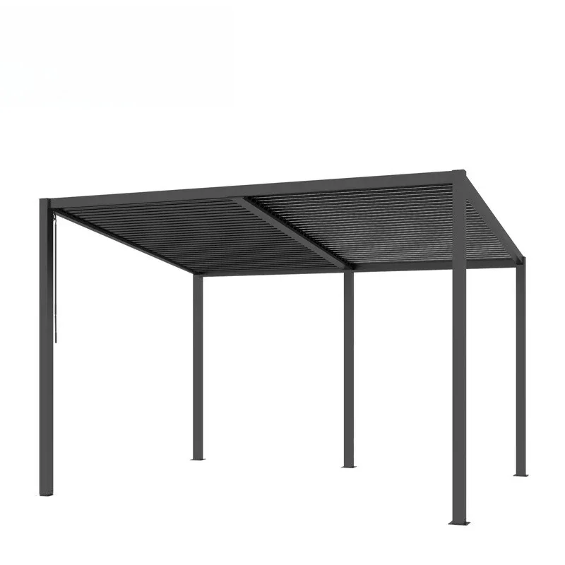 

Courtyard louver pavilion canopy sunshade greenhouse aluminum removable UV protection guest outdoor leisure office