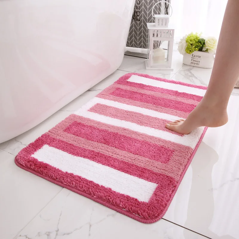 

American Anti-Slip Absorbent Bath Mat Splicing Bathroom Bathtub Foot Shower Mat Kitchen Entrance Room Outdoor Living Room Carpet