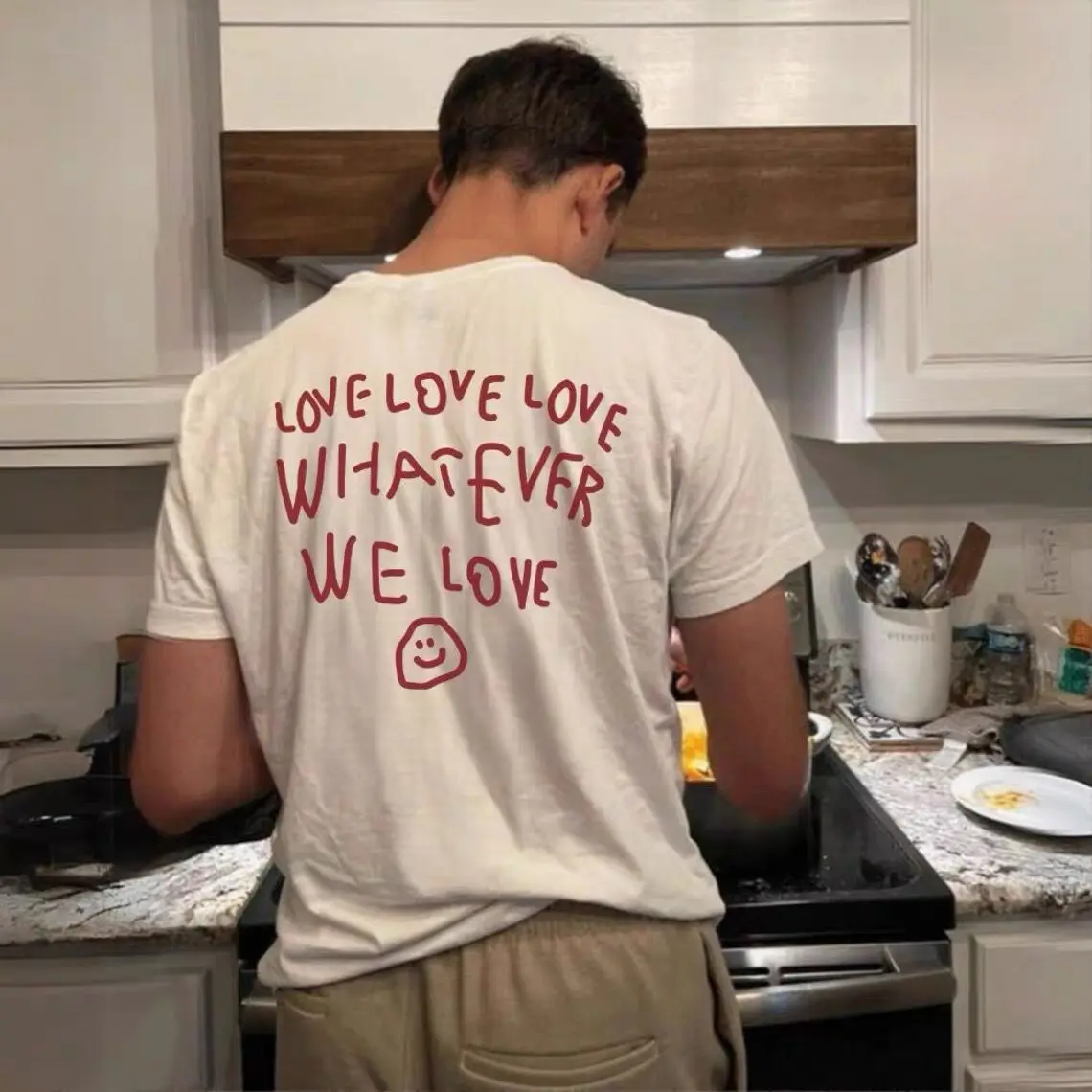 

Креативная футболка с короткими рукавами и буквами в стиле граффити, модная английская картина, летний тяжелый топ в американском стиле High Street для мужчин и женщин