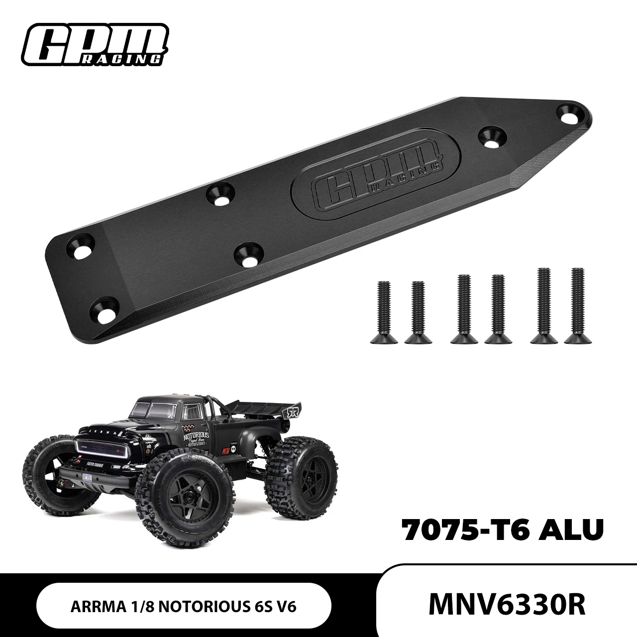 

GPM 7075 ЗАДНИЙ ШАССИ из сплава для ARRMA 1/8 NOTORIOUS 6S V6 1/8 OUTCAST 6S