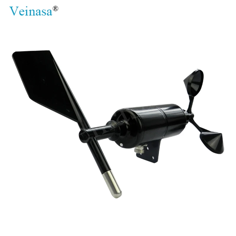 Veinasa-FXS Digital RS485 3 Cup Wind Speed Sensor Pulse Output Transmitter Anemometers Wind Speed and Direction Sensor