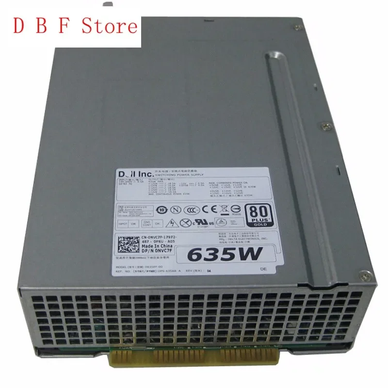 PSU NVC7F 0NVC7F CN-0NVC7F D635EF-00 635W Power Supply Unit For Dell Precision T5600 T3600