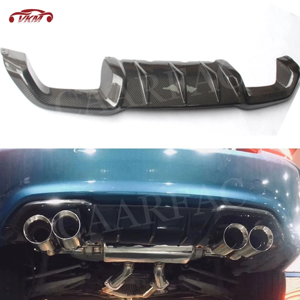 

Carbon Fiber Rear Lip Diffuser Spoiler For BMW 2 Series F87 M2 Base Coupe 2 Door 2016 2017 2018 FRP Fins Shark Style Diffuser