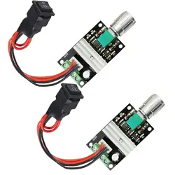 2 Pack 6V 12V 24V 28V 3A 80W 1203BB DC Motor Speed Controller PWM Speed Adjustable Reversible Motor Driver Switch Reversing