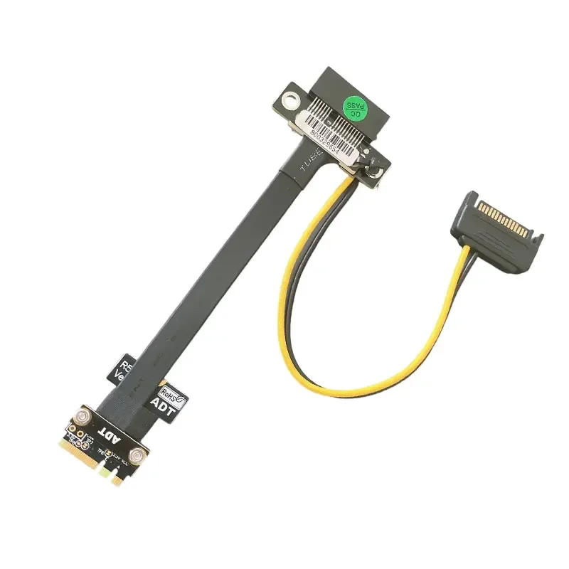 ADT-Link PCIe 3.0 X1 to M.2 Key A.E WiFi NGFF Riser Riser Extender Adapter Gen4 Cable AE Key A E For PCIE 4.0 x1 x4 x8 M2 Card