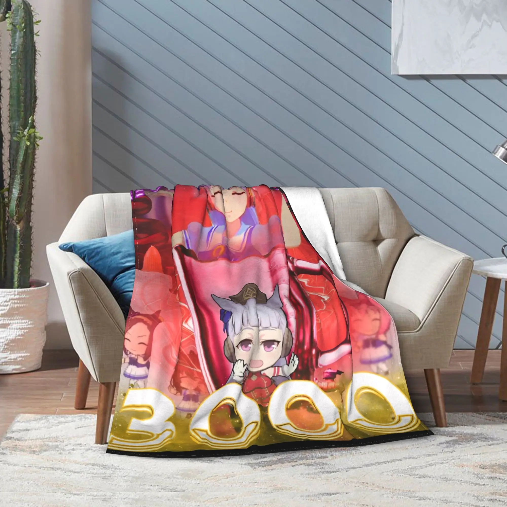 Umamusume: Pretty Derby Gold Ship Blanket Multi-size Cozy and Lightweight  Throw Blankets for Sofa Couch and Bed