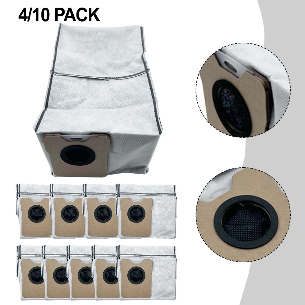 4/10Pcs Large Capacity Dust Bags Compatible For EUFY Clean C20 With Self-Empty Station For Omni Robot Vacuum Cleaning Accessory