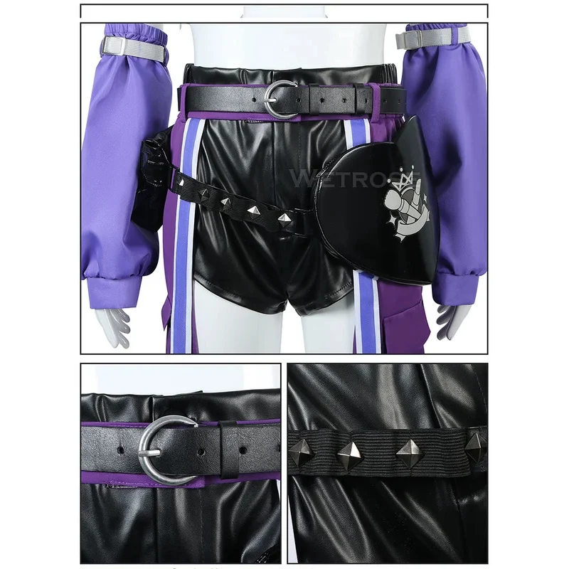 zizi 2025 【Wetrose】 Kikirara Vivi Cosplay Costume Outfit Hololive DEV_IS Glow Flow Vtuber Full Set Wig Halloween Xmas