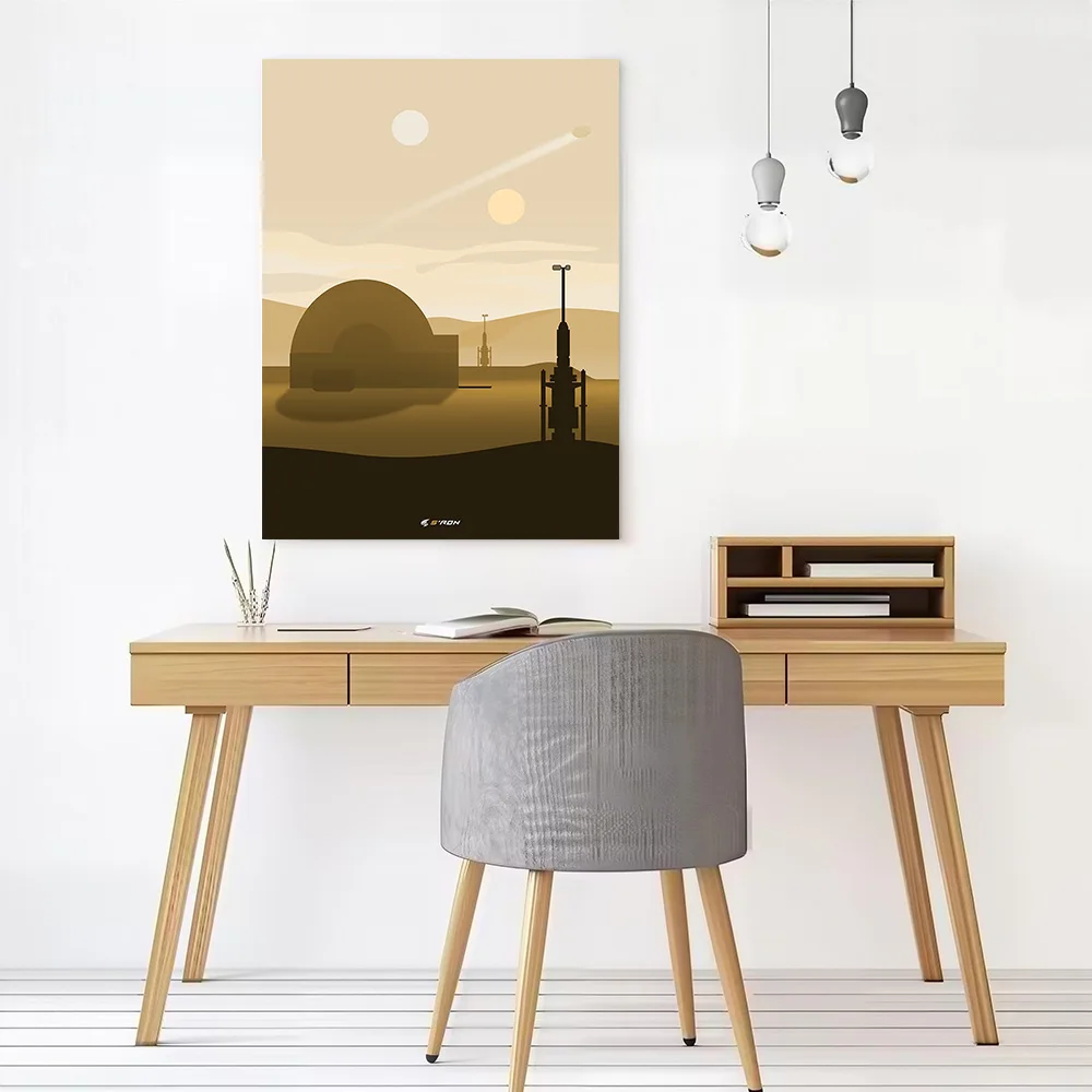 A New Hope Canvas Poster Customizable Printed Canvas Painting Wall Art for Fans Living Room Decorations Aesthetic Decoration