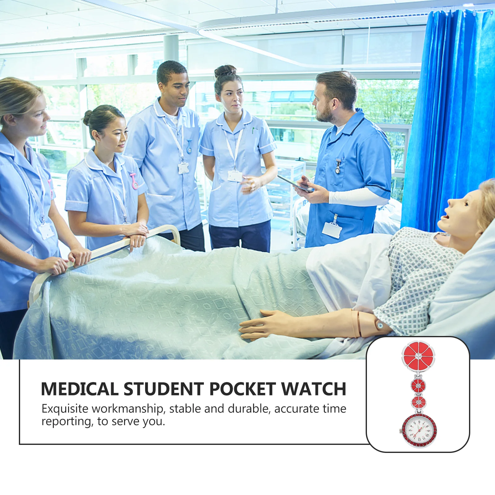 ساعة جيب على الصدر للممرضات والأطباء مضيئة الهاتفي ممرضة فوب ساعة معلقة الزي الطبي توهج العملي رجل إمرأة هدية
