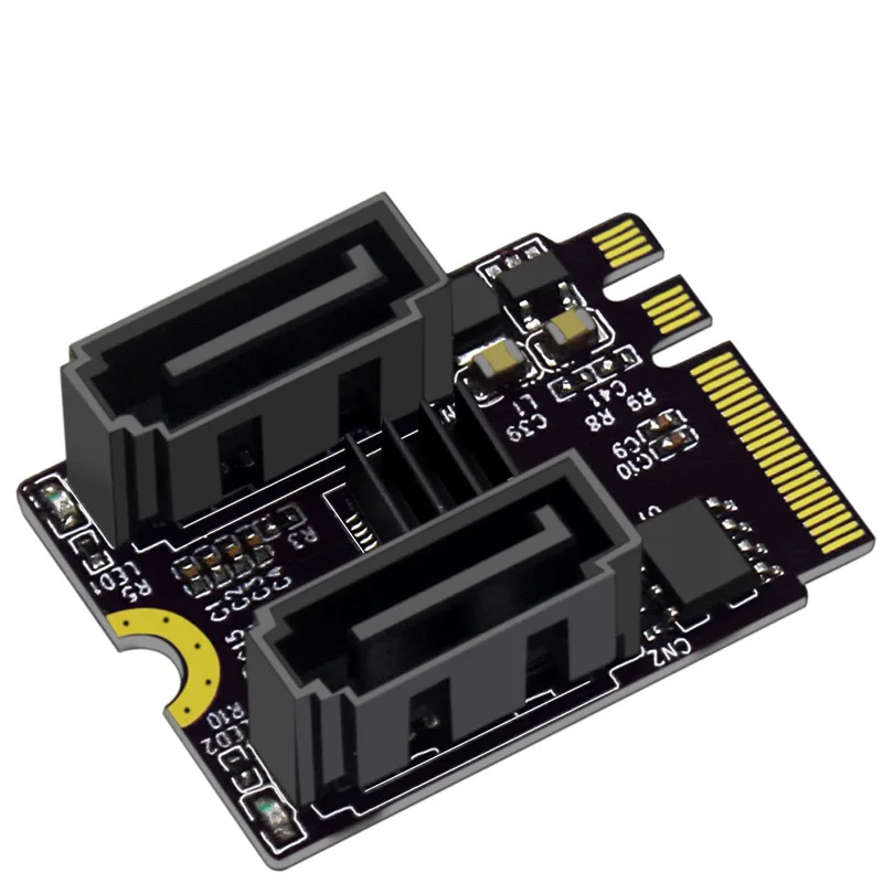 Karta rozszerzeń M2 do SATA 3.0 KEY A + E WIFI Karta adaptera dysku twardego M.2 do SATA bez instalacji sterownika