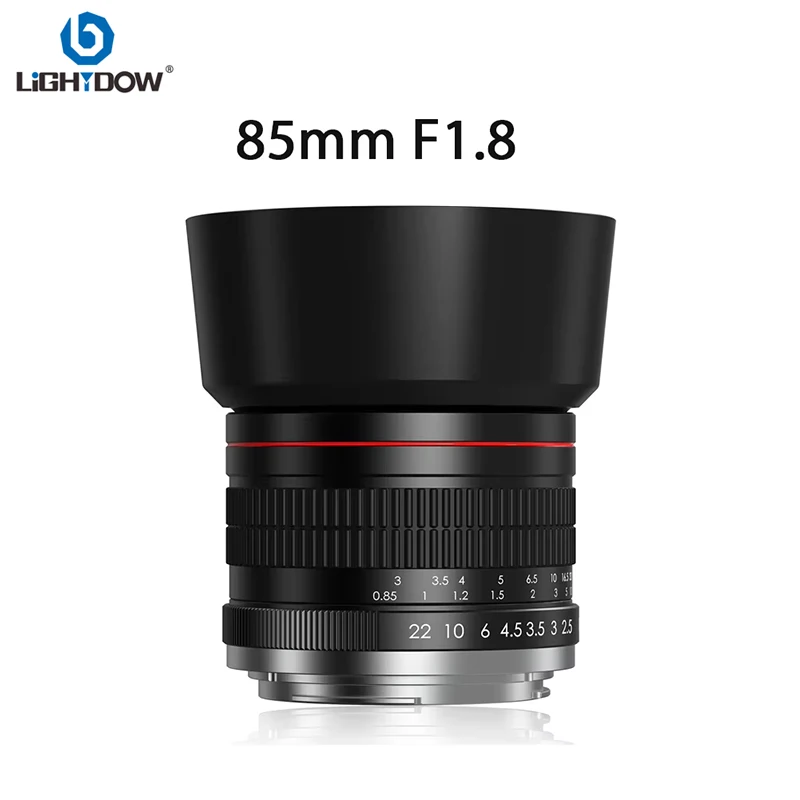 Lightdow Full Frame 85mm F1.8-22 MF Portrait Lens for Canon EF