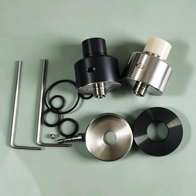 YFTK monarchy P22 RDA RSA Rebuildable Tank 316SS 22mm Single/Dual Coil Build with BF Pin Squonks 24mm Ringaccessorie vs haku - view 6
