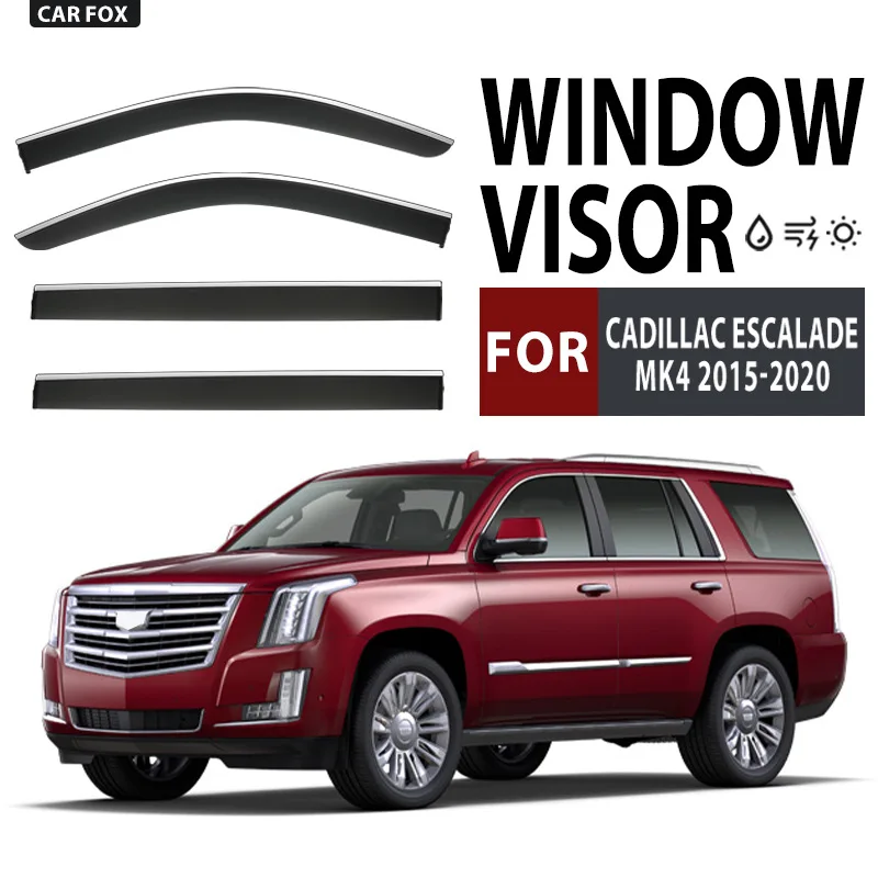 Car Window Visor Rain Guard Sun Shade Deflector Suitable for Cadillac Escalade Side Window Deflector Vent Visor
