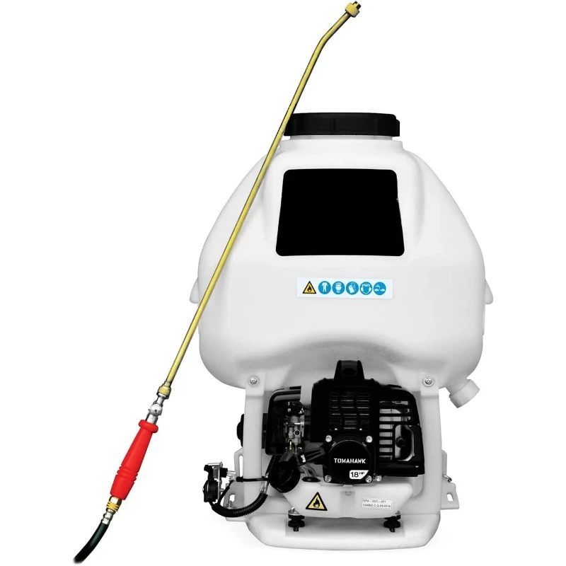 6.5 Gal Motorized Backpack Concrete Sprayer with Wand and .5 Fan Nozzle Included，home.