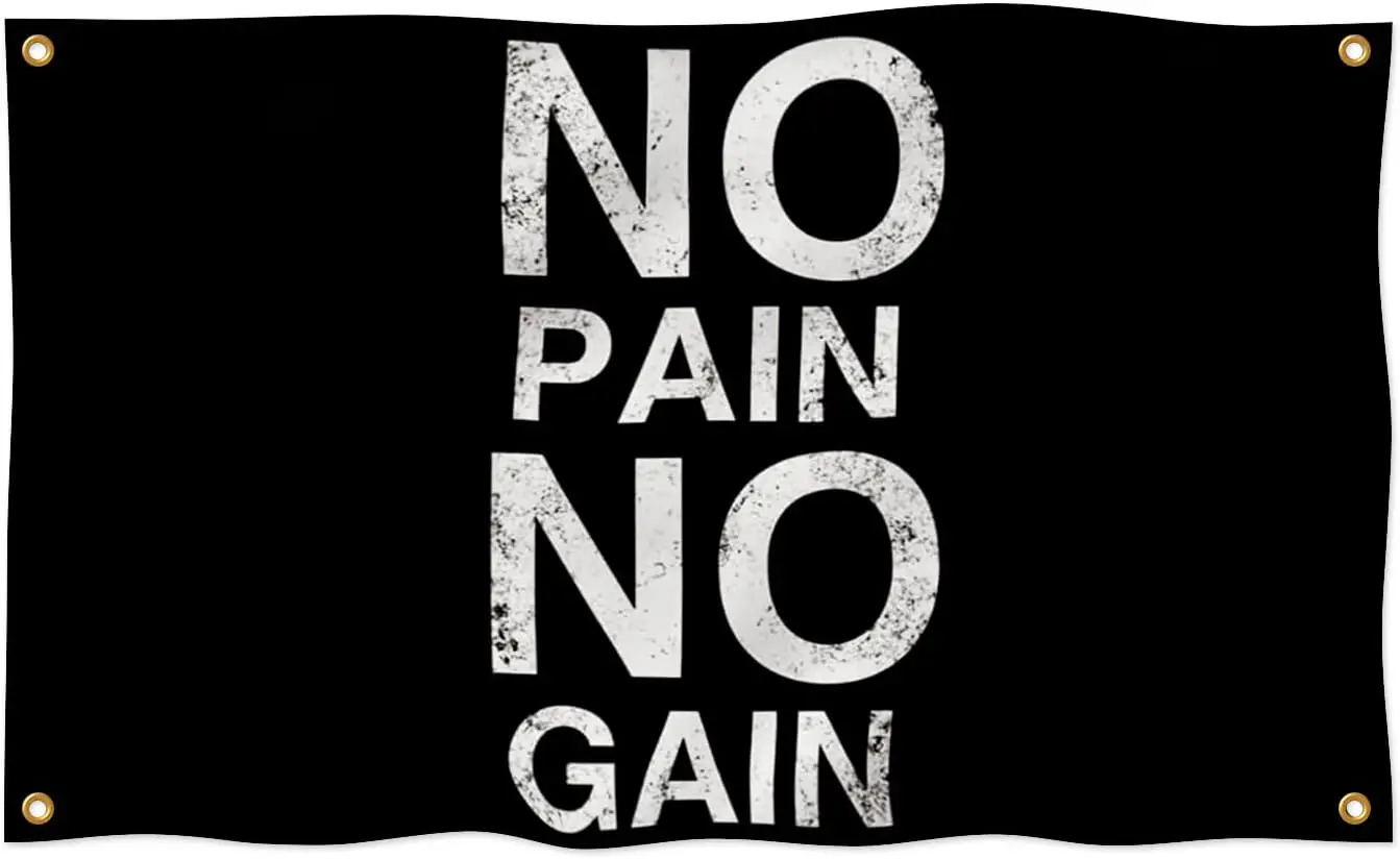 Flagnshow 100% Polyester No Pain No Gain Flag