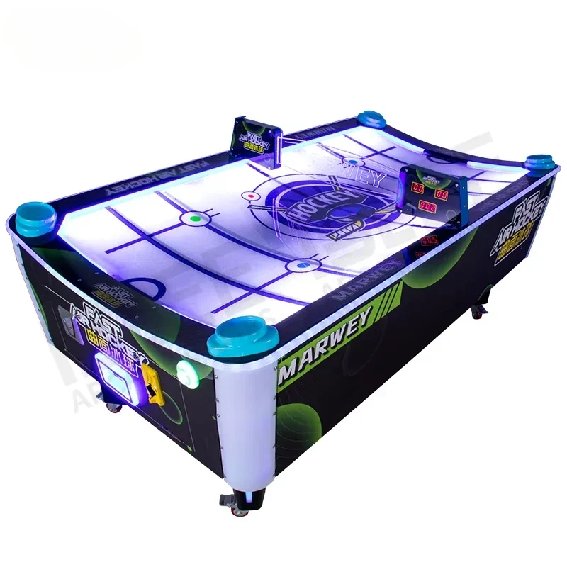 

BLEE Air Hockey Arcade Coin Operated Video Games Simulator Curved Table Arcade Games