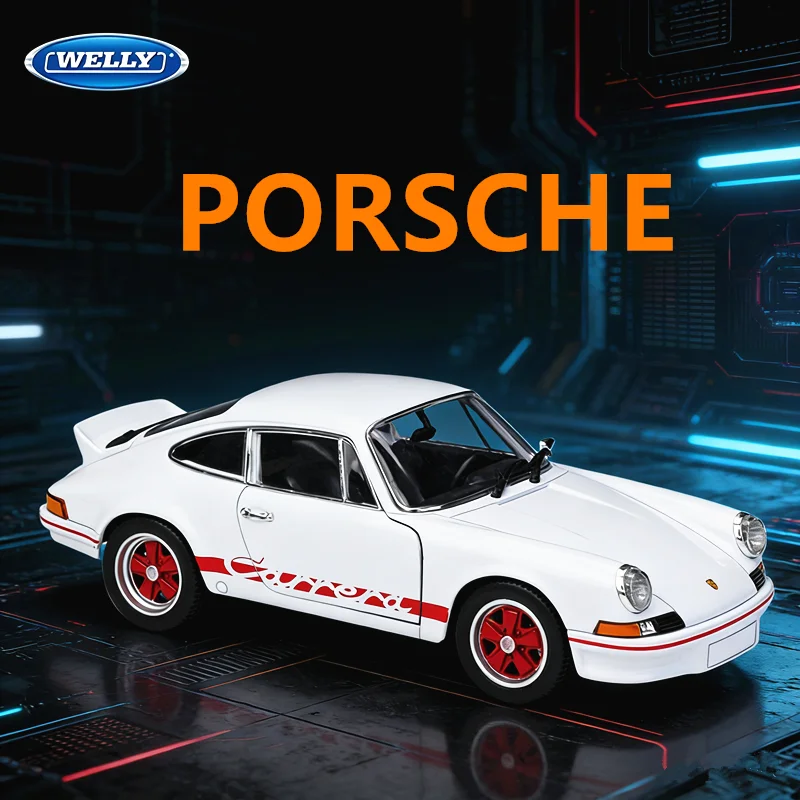 

Welly 1:24 Porsche 911 Carrera RS Alloy Sports Car Model Diecasts Metal Toy Racing Vehicles Car Model Simulation Childrens Gifts
