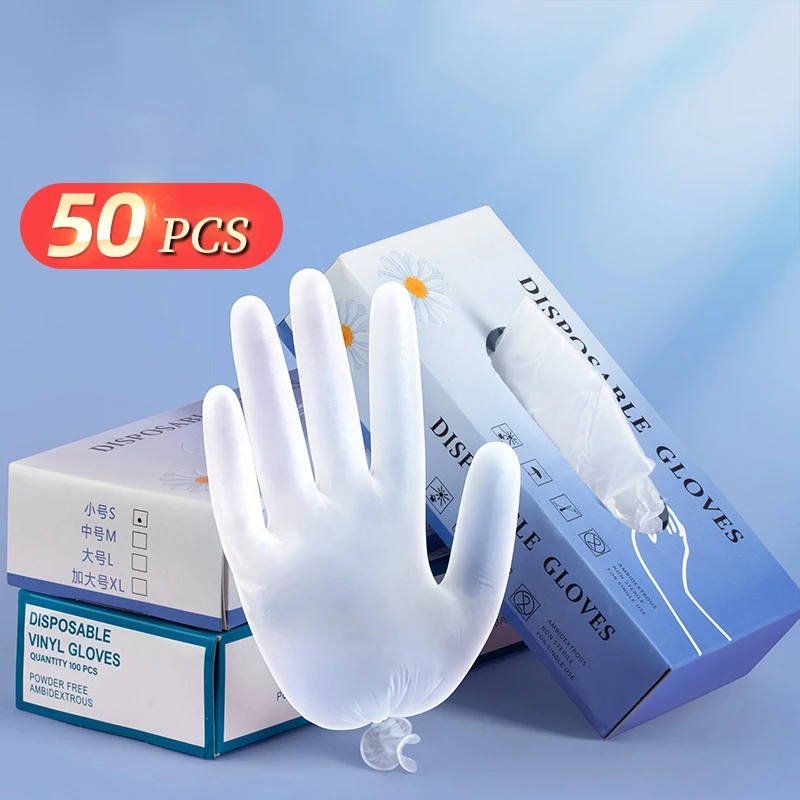 

50pcs Disposable Gloves Microblading Accesories Permanent Makeup Sterile Gloves For PMU Machine Eyebrow Lips Tattoo Supplies