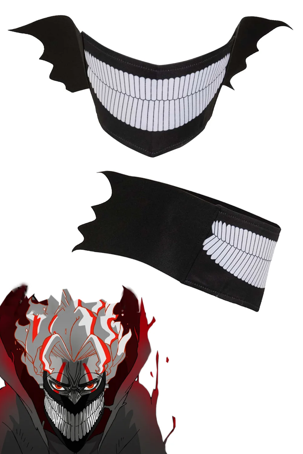 Anime Dandadan Okarun Ken Takakura Cosplay Costume Mask School Uniform Accessories Face shield Halloween Party Role Play Props