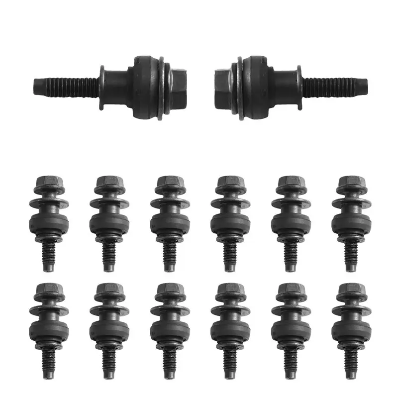 YANA50I Valve Cover Screw Set 14Pcs/For A4 VW Golf Beetle Jetta Passat Tiguan - Engine Parts 06B103831E 06B103831J