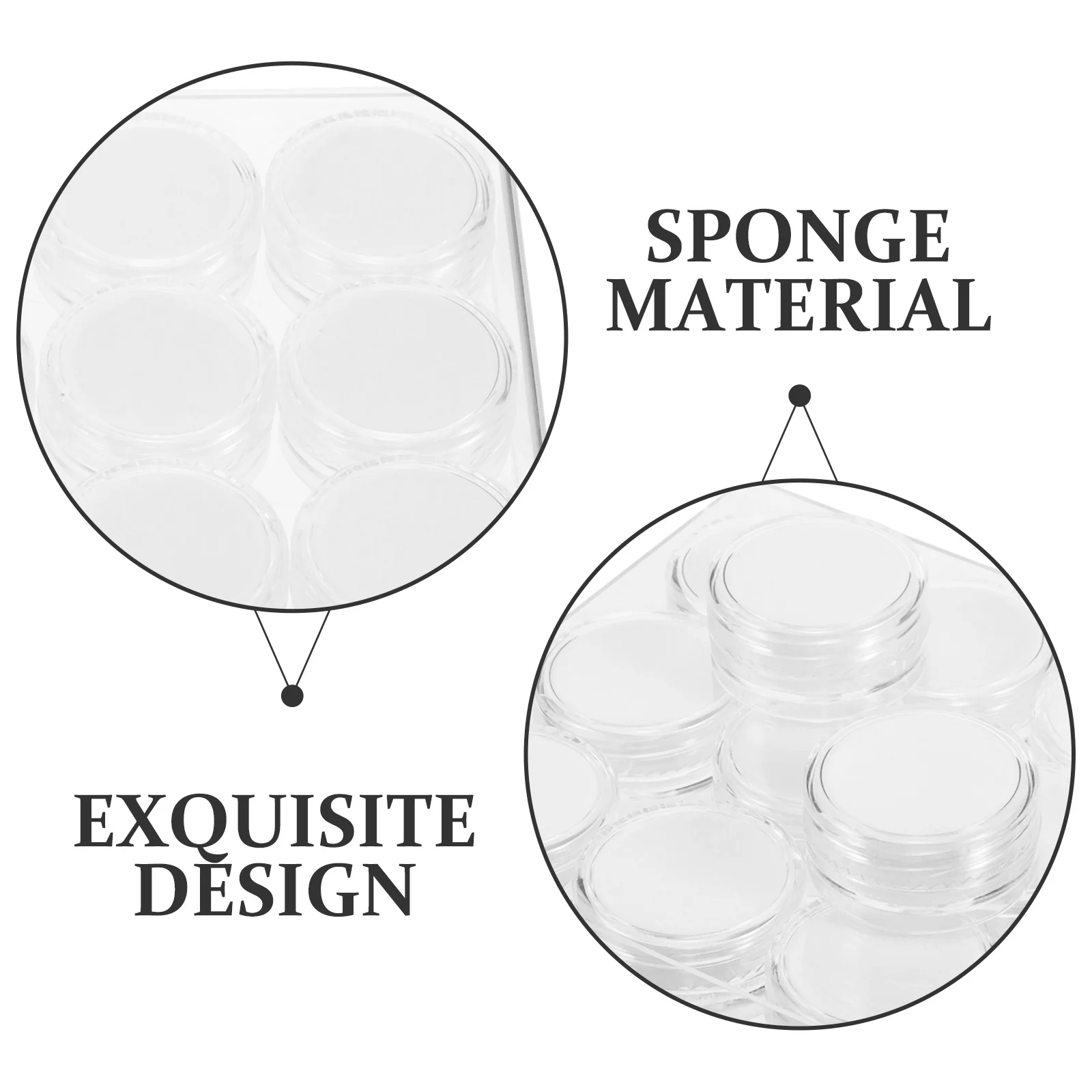 

1 Set Acrylic Loose Gemstone Display Box Large Capacity Jewelry Organizer Case For Diamond Brooch Pin Earring Storage Desktop