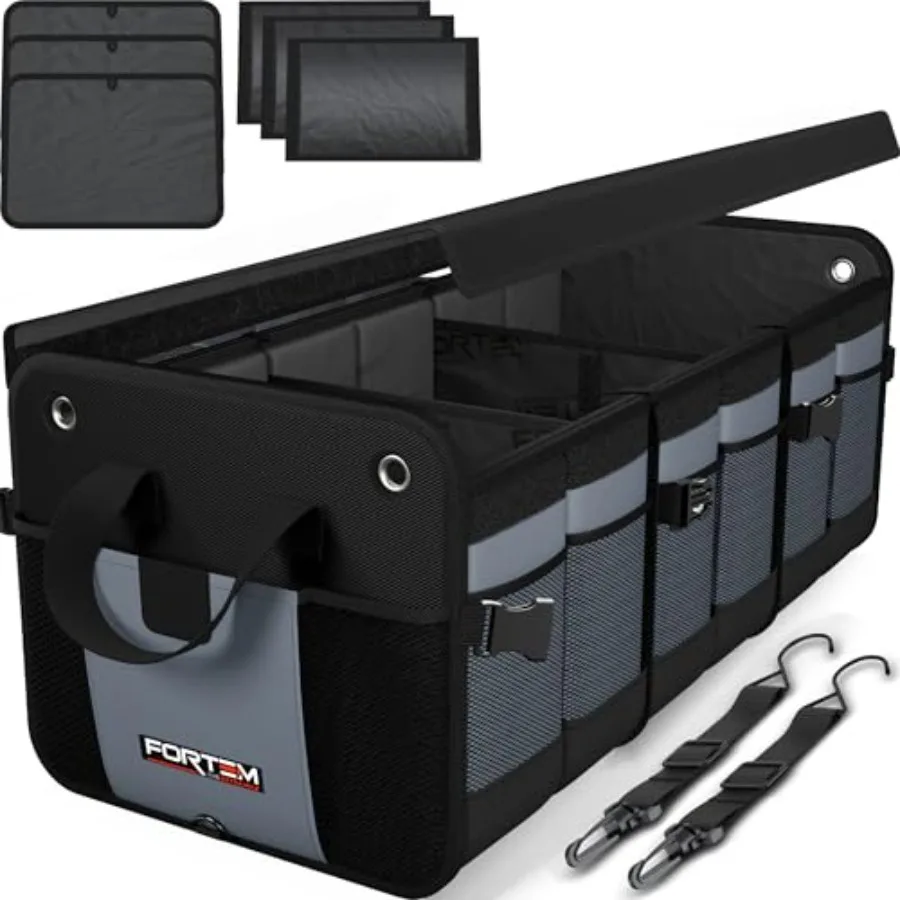

Trunk Organizer For SUV Car Organizer and Storage Multi-Compartment Storage Bag Car Accessories for Women Men Perfect Christmas