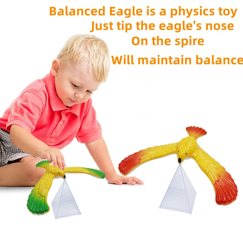 3 teile/satz hochwertige Neuheit erstaunliche Balance Adler Vogel Magie halten Balance Home Office Spaß lernen Knebel Spielzeug für Kind Geschenk