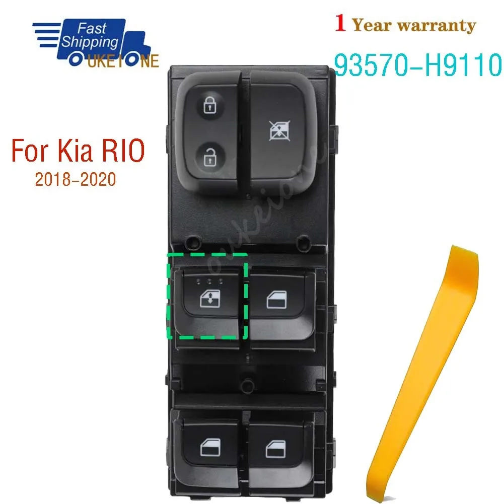 

93570-H9110 For Kia RIO 2018 2019 2020 LHD Master Driver Side Electric Power Window Glass Auto Lifter Control Switch Car Parts